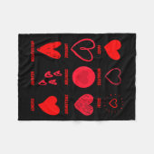 Couverture Polaire Funny Lsp Speech Language Pathologist Valentines  (Devant (Horizontal))