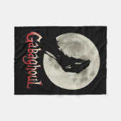 Couverture Polaire Funny Lune à main Gabagool Halloween (Devant (Horizontal))
