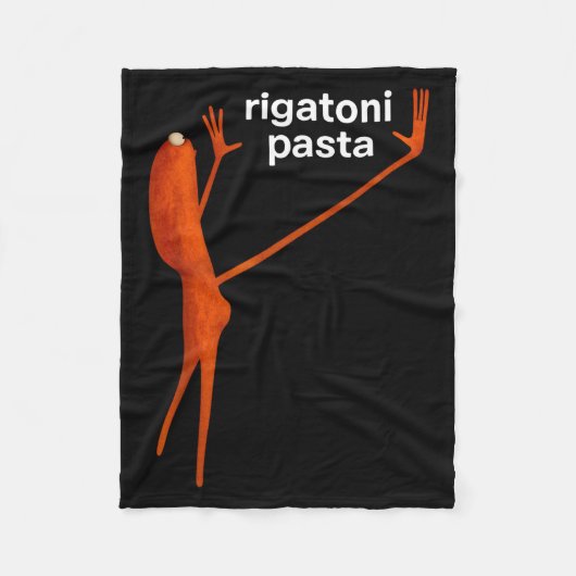 Couverture Polaire Funny Marcus Le Ver Rigatoni Pâtes Mème Viral  (Devant)