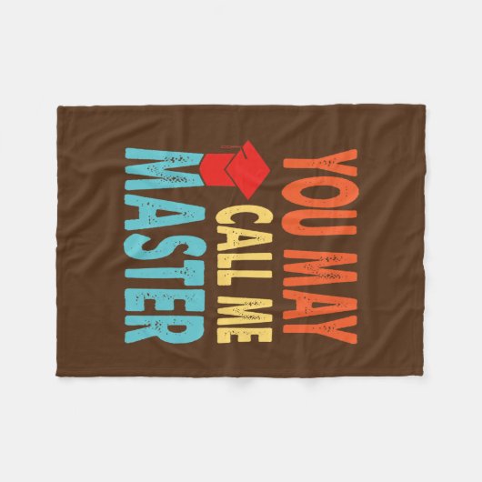 Couverture Polaire Funny Masters Degree Designs For Men Women MBA (Devant (Horizontal))