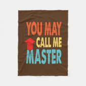 Couverture Polaire Funny Masters Degree Designs For Men Women MBA (Devant)