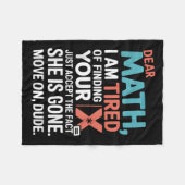 Couverture Polaire Funny Math Design For Boys Girls Math Teachers Men (Devant (Horizontal))