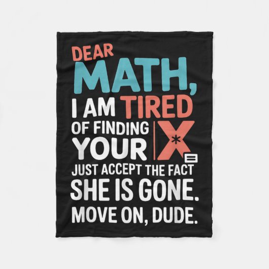 Couverture Polaire Funny Math Design For Boys Girls Math Teachers Men (Devant)