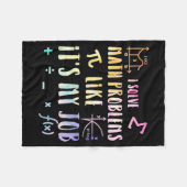 Couverture Polaire Funny Math Quote For Teacher Student Stem Geek Gif (Devant (Horizontal))
