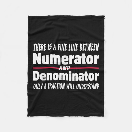 Couverture Polaire Funny Math Teacher Joke Men Women Fun Student Quot (Devant)