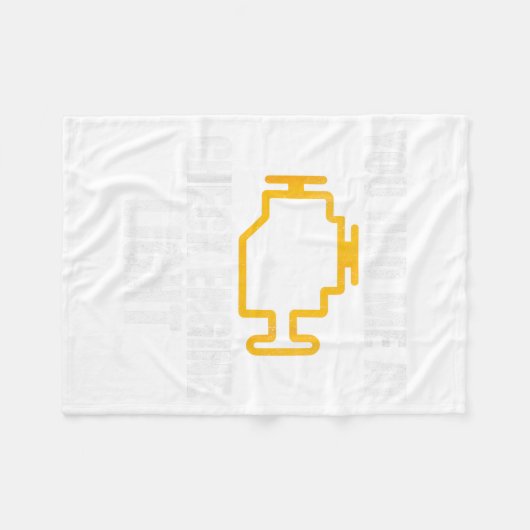 Couverture Polaire Funny Mechanic Check Engine Light Car Auto Repair  (Devant (Horizontal))