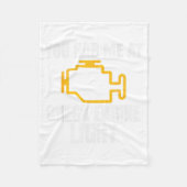 Couverture Polaire Funny Mechanic Check Engine Light Car Auto Repair  (Devant)