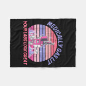 Couverture Polaire Funny Medically Gaslit Your Labs Look Great  (Devant (Horizontal))