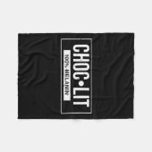 Couverture Polaire Funny Melanin Chocolat Noir Histoire Junetten C (Devant (Horizontal))