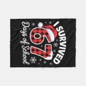 Couverture Polaire Funny Meme Six Seven Christmas I Survived 67 Days  (Devant (Horizontal))