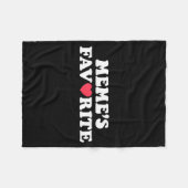 Couverture Polaire Funny Meme's Favorite Son Daughter I'm Meme's Favo (Devant (Horizontal))