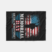 Couverture Polaire Funny Memorial Day (Devant (Horizontal))