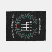 Couverture Polaire Funny Merry Shiftmas And A Happy New Quote Mechani (Devant (Horizontal))