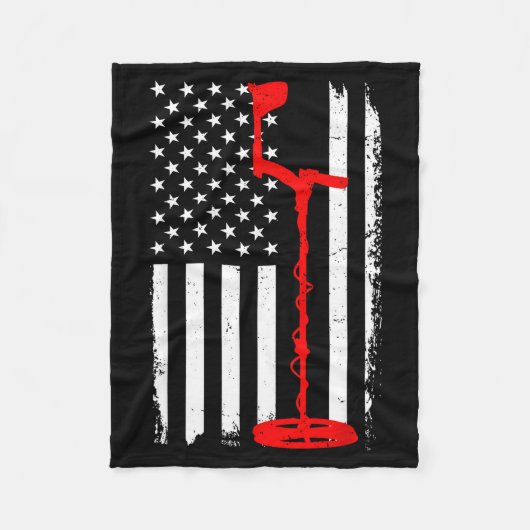 Couverture Polaire Funny Metal Detecting Design For Men Women Metal D (Devant)