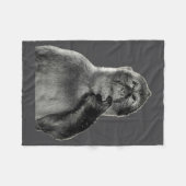Couverture Polaire Funny Monkey Meme With Retro Odore Humor Art Style (Devant (Horizontal))