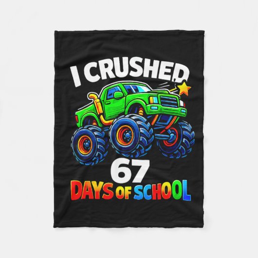 Couverture Polaire Funny Monster Truck Six Seven Meme Boys Kids Schoo (Devant)