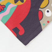 Couverture Polaire Funny monsters seamless pattern (Coin)