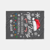 Couverture Polaire Funny Most Likely To Christmas Singing Long Sleeve (Devant (Horizontal))