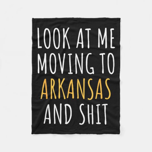 Couverture Polaire Funny Moving Out Of State Moving Away To Arkansas  (Devant)
