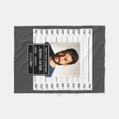 Couverture Polaire Funny Mugshot Ster  (Devant (Horizontal))