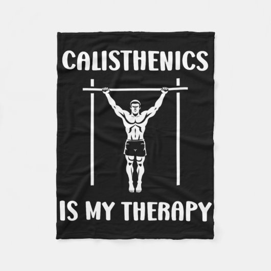 Couverture Polaire Funny Muscu Streetworkout Sport Workout Simple Cal (Devant)