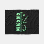 Couverture Polaire Funny Musical 67 Music Meme Slang Six Seven Music (Devant (Horizontal))