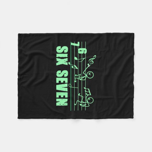 Couverture Polaire Funny Musical 67 Music Meme Slang Six Seven Music (Devant (Horizontal))