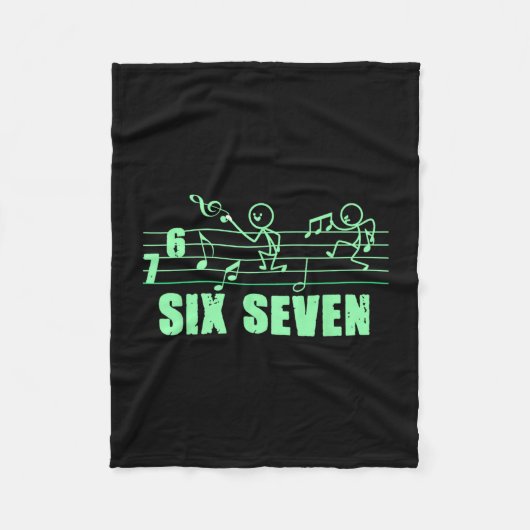 Couverture Polaire Funny Musical 67 Music Meme Slang Six Seven Music (Devant)