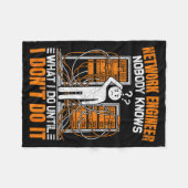 Couverture Polaire Funny Network Engineer Design For Men Network Engi (Devant (Horizontal))