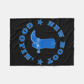 Couverture Polaire Funny New Boot Goofin Cowboy Boot Meme Quote (Devant (Horizontal))