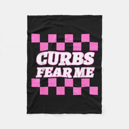 Couverture Polaire Funny New Driver Curbs Fear Me Bad Drivers  (Devant)