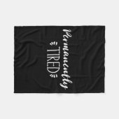 Couverture Polaire Funny New Mother And Father Gift, Permanently Tire (Devant (Horizontal))