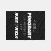 Couverture Polaire Funny New Uncle Aunt Baby Announcement Sister Gend (Devant (Horizontal))