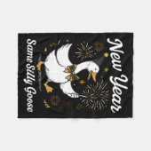 Couverture Polaire Funny New Year Same Silly Goose Happy New Year 202 (Devant (Horizontal))