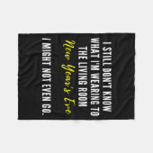 Couverture Polaire Funny New Year's Eve Insrational Sarcastic Quote  (Devant (Horizontal))