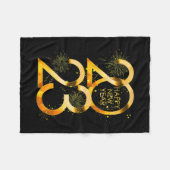 Couverture Polaire Funny New Years Eve Party Supplies 2023 Happy New (Devant (Horizontal))