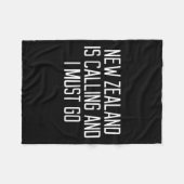 Couverture Polaire Funny New Zealand Quote (Devant (Horizontal))