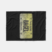 Couverture Polaire Funny Nj State Vanity License Plate Bagel (Devant (Horizontal))