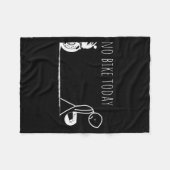 Couverture Polaire Funny No Bike Today  (Devant (Horizontal))