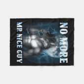 Couverture Polaire Funny No More Mr Nice Guy Alpha Wolf Meme Unhinged (Devant (Horizontal))