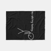 Couverture Polaire Funny No Skiing Today (Devant (Horizontal))