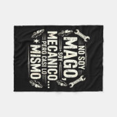 Couverture Polaire Funny No Soy Mago Soy Mecánico Car Mechanic Spani- (Devant (Horizontal))