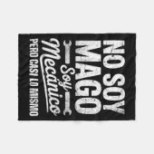 Couverture Polaire Funny No Soy Mago Soy Mecánico Car Mechanic Spani- (Devant (Horizontal))