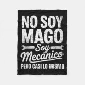 Couverture Polaire Funny No Soy Mago Soy Mecánico Car Mechanic Spani- (Devant)