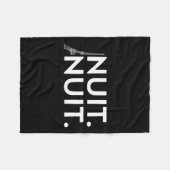 Couverture Polaire Funny Nuit Nuit Tee (Devant (Horizontal))