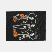 Couverture Polaire Funny Nurse Skeleton Halloween Healthcare 2 (Devant (Horizontal))