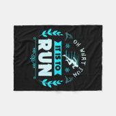 Couverture Polaire Funny Oh What Fun It Is To Run Cross Country Chris (Devant (Horizontal))