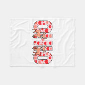 Couverture Polaire Funny Ohio Deer Midwestern Party O-h-i-o In Valent (Devant (Horizontal))
