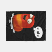 Couverture Polaire Funny Oi Oi Oi Rouge Worm Sarcastique mème (Devant (Horizontal))