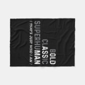 Couverture Polaire Funny Old Man Saying Gag Dad Father's Day Birthday (Devant (Horizontal))